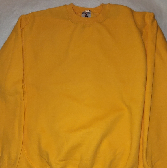 Vintage 90s Jerzees Gold Unisex NuBlend Crew Neck Sweatshirt New Without Tag - Picture 15 of 16